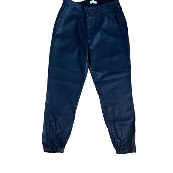 AG Adriano Coated Black Tapered Jogger Pants M - Picture 11 of 15